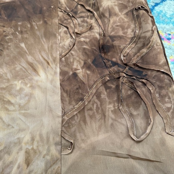 Vintage Y2K Dressbarn Tie Dye Boho Fairycore Skirt Size 6 - Picture 11 of 12